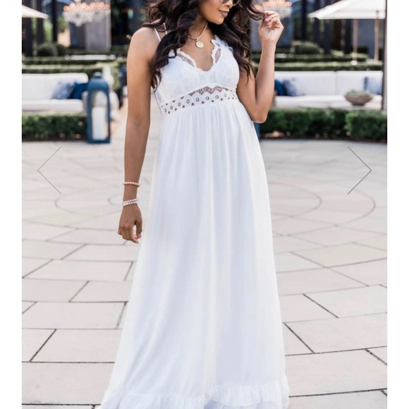 Light gray pink lily such a delight dress - Picture 2 of 2